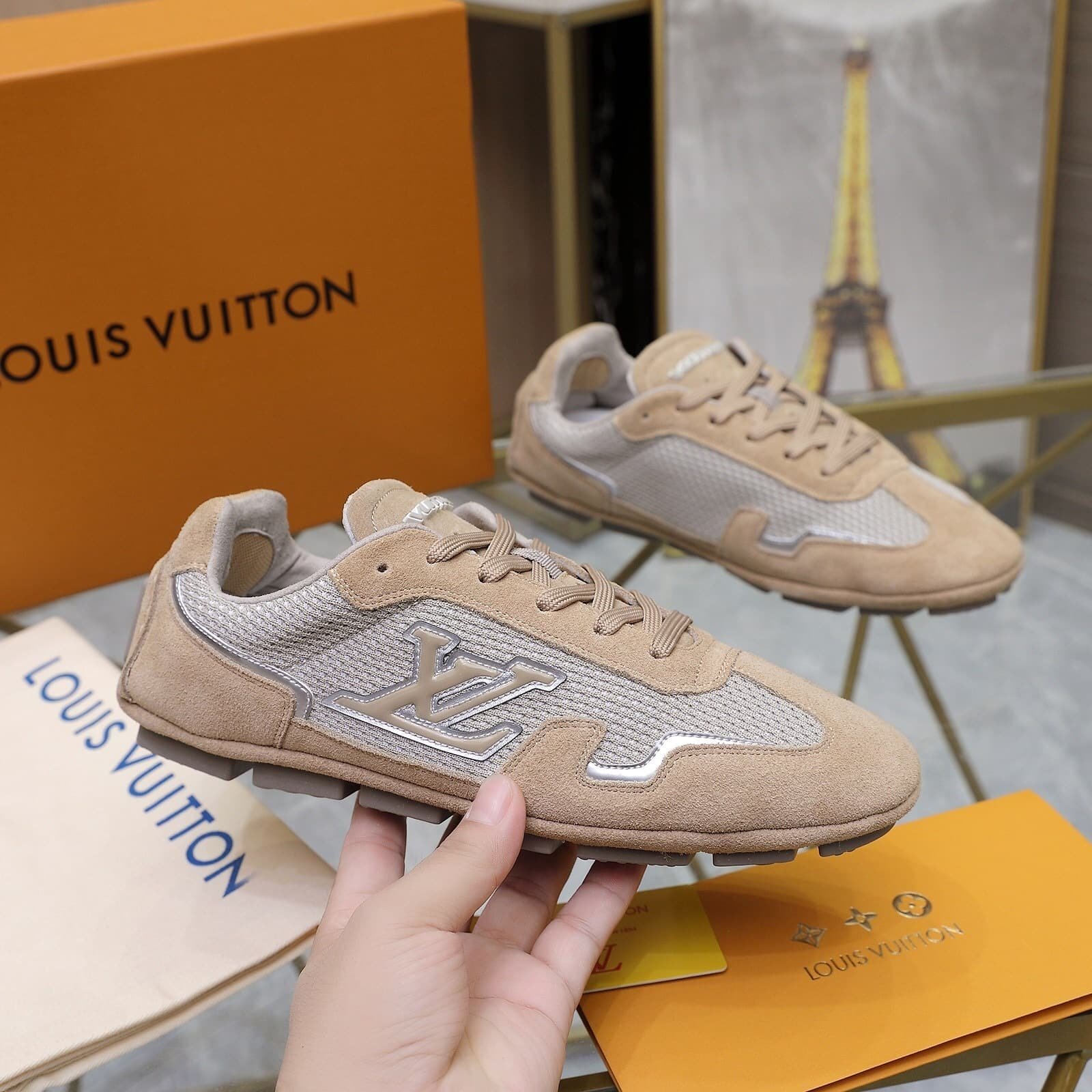 L0vis Vvtt0n Lv Rally Sneaker Beige 1Ahu04