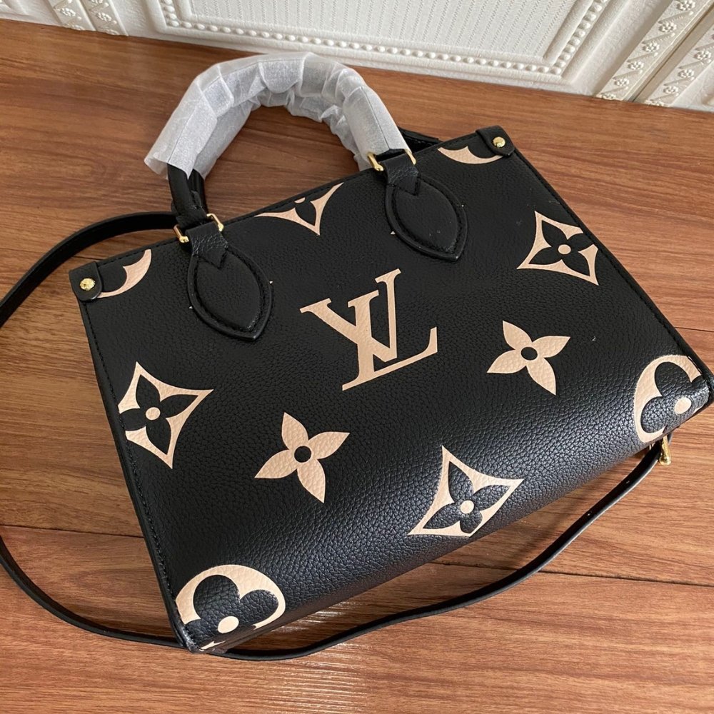 L0vis Vvtt0n Onthego PM Black And Beige 25Cm M45659