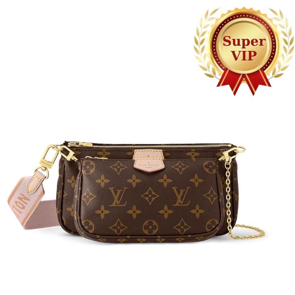 [S*per Vip 1:1] L0vis Vvtt0n Multi Pochette Accessoires Rose Clair 24Cm M44840