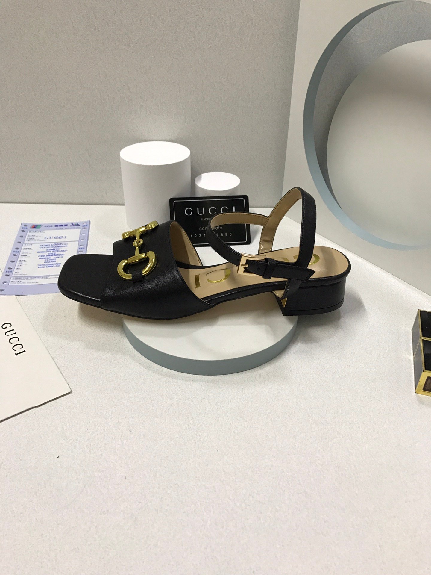 Gvc*1 Women’S Sandal With Horsebit Black 655413 Bko00 1000