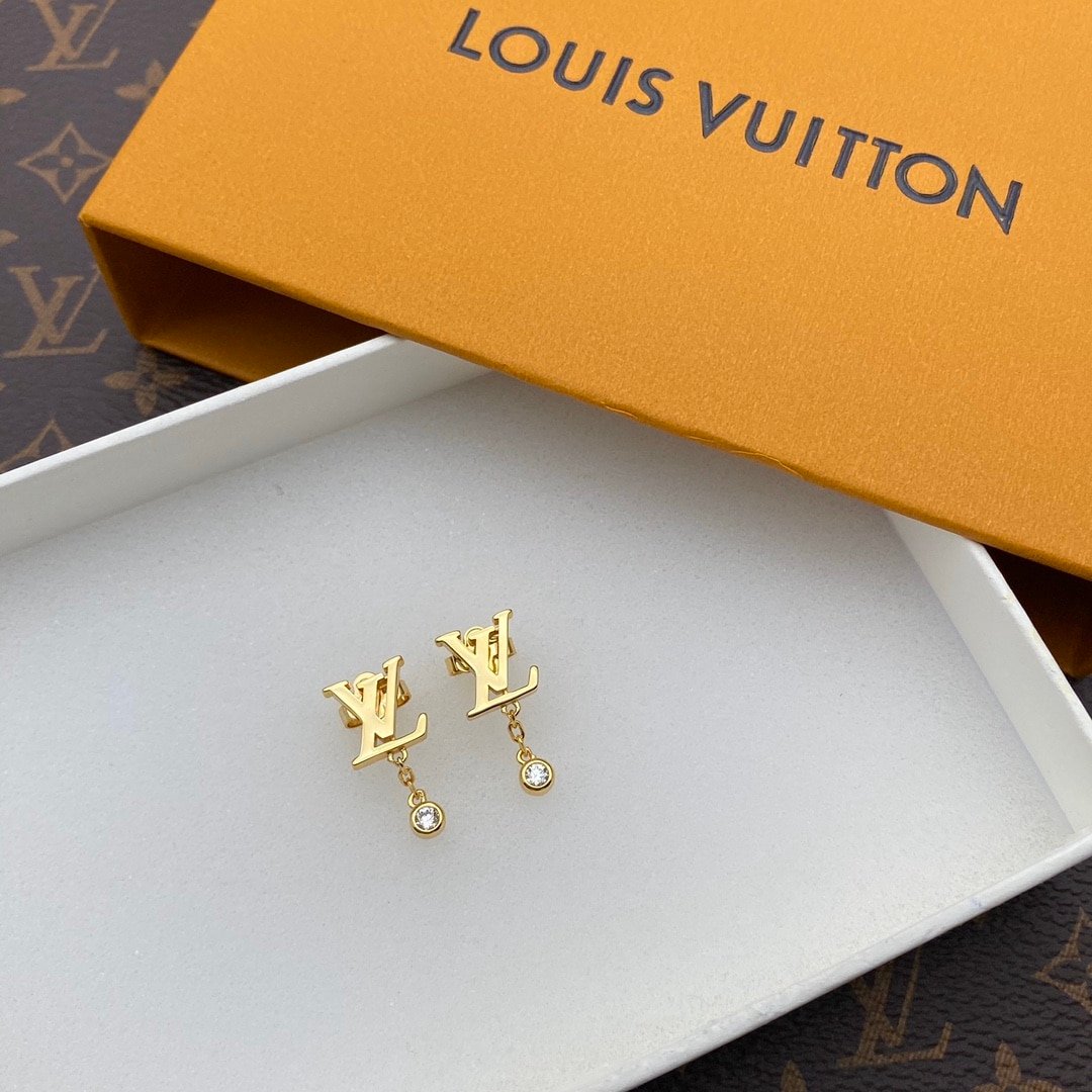 L0vis Vvtt0n Idylle Blossom Lv Ear Stud Gold Earrings Q96495