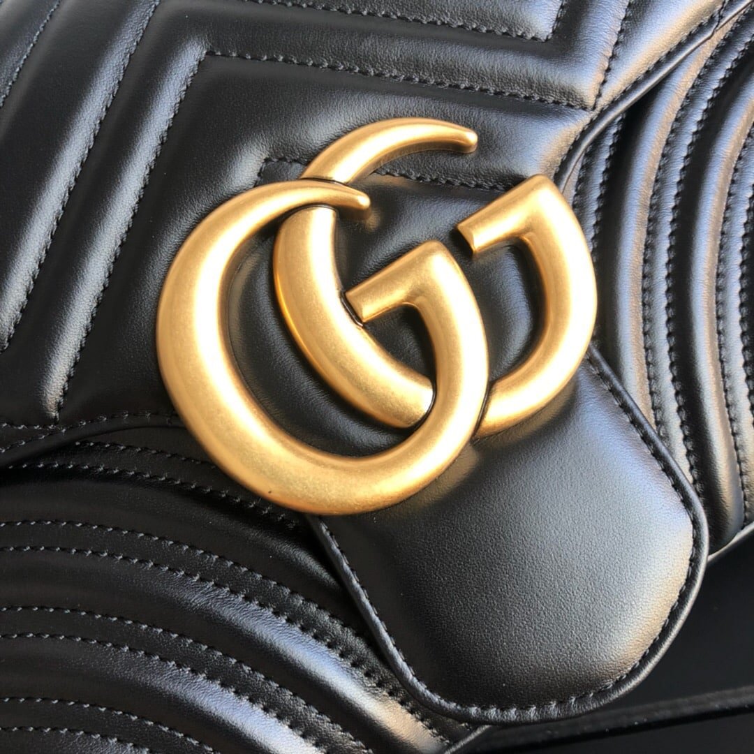 Gvc*1 Marmont Medium Matelassé Shoulder Bag 26Cm 443496 Dtdit 1000