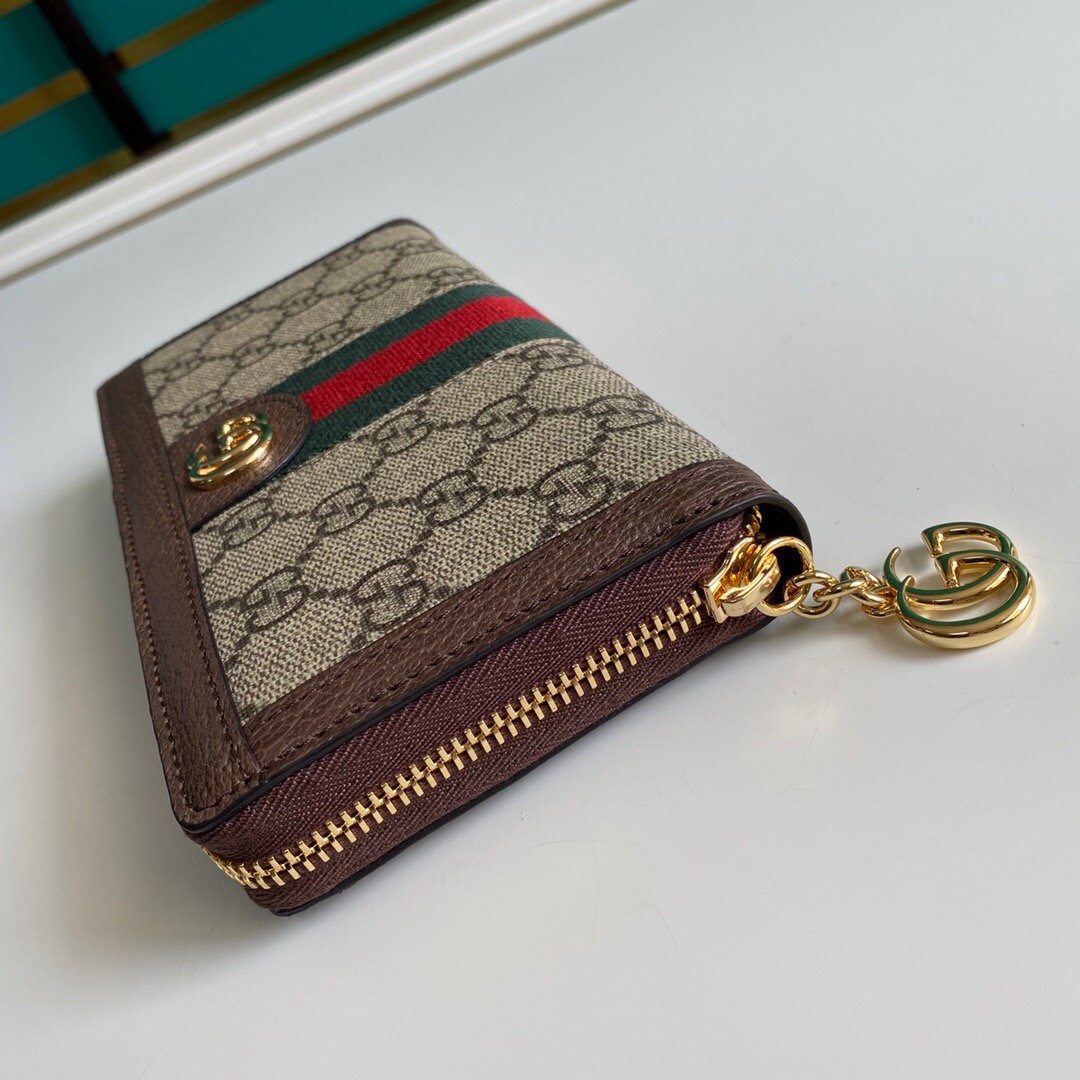 Gvc*1 Ophidia Zip Around Wallet 19.5Cm Brown 523154 96Iwg 8745