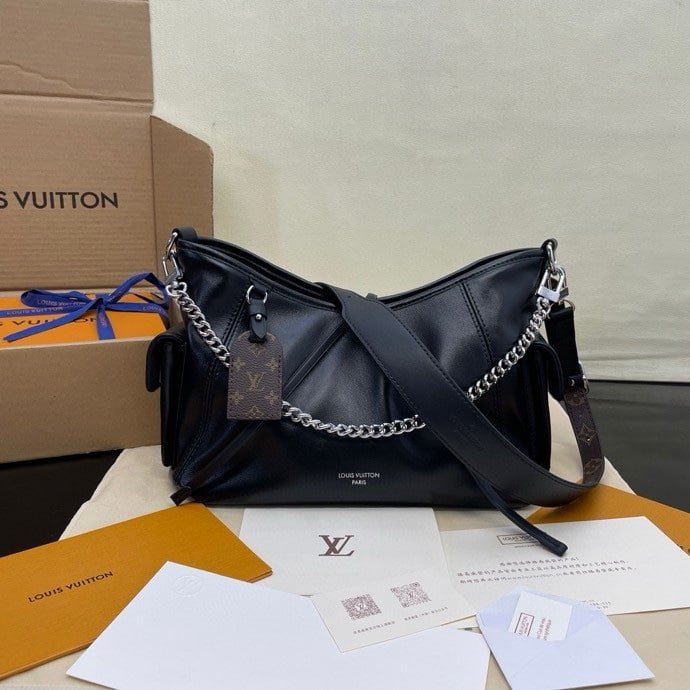 [S*per Vip 1:1] L0vis Vvtt0n Carryall Cargo Vibe PM Black 33Cm M24861