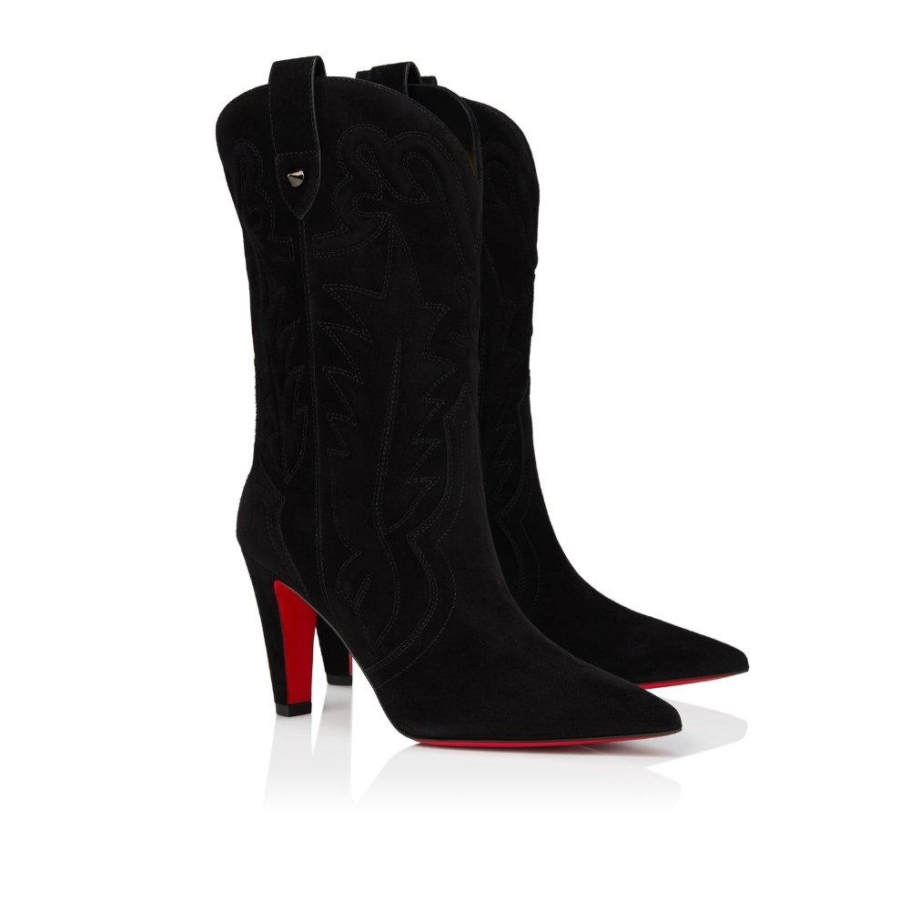 Chr1st1an Louboutin Santia Botta 85 Boots Black 3250414Bk01
