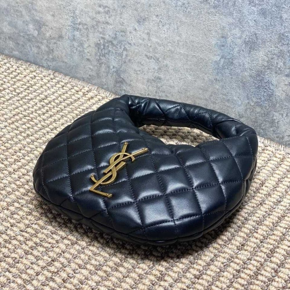 [S*per Vip 1:1] – Sa1nt Lau*nt Icarino In Quilted Nappa Leather Black 17Cm 851689Aaang1000