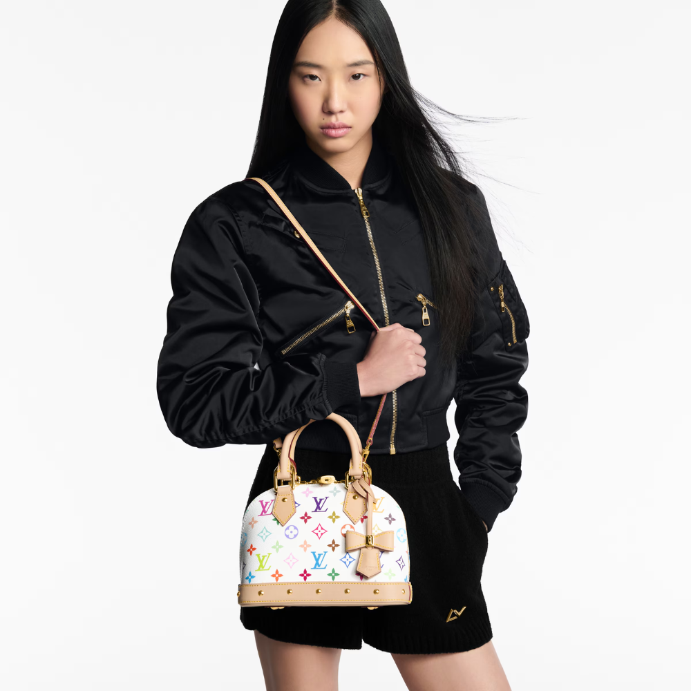 L0vis Vvtt0n X Takashi Murakami Alma BB White Multicolor 24Cm M13078