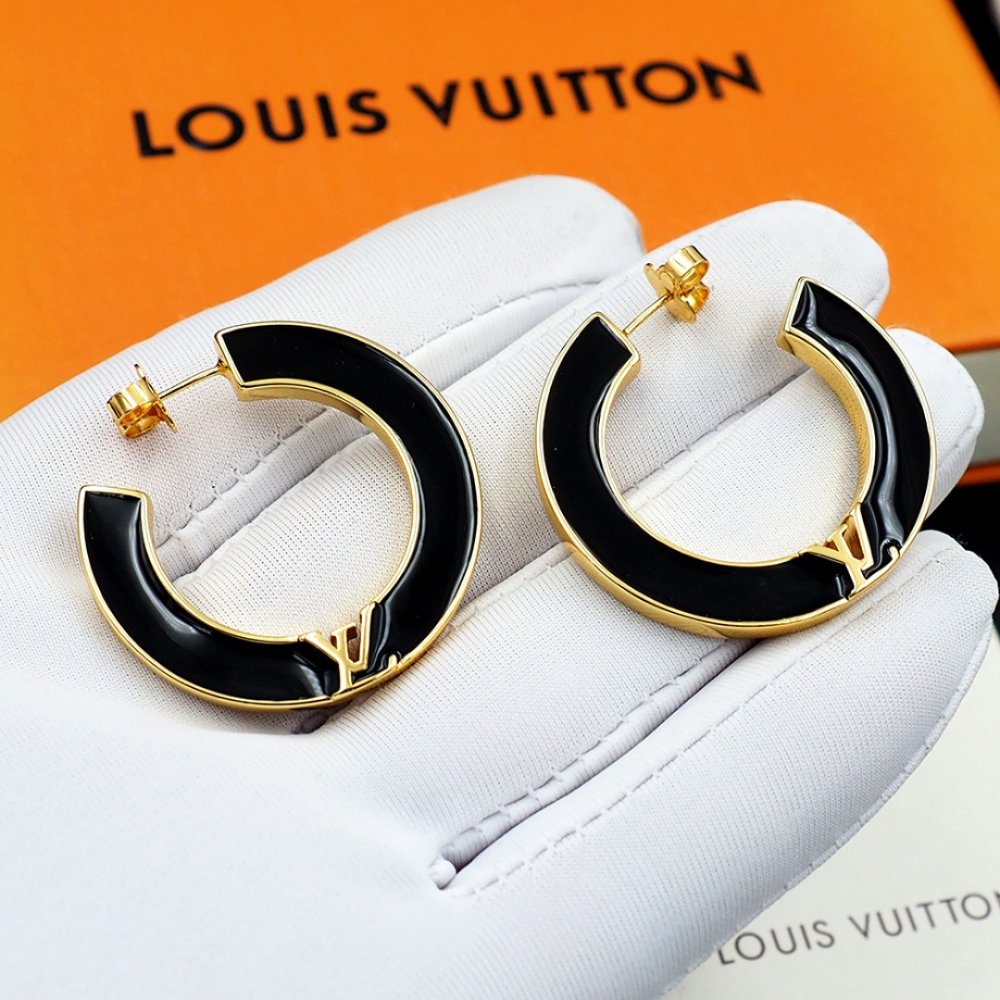 L0vis Vvtt0n Lv Initiales Earrings Black M03026