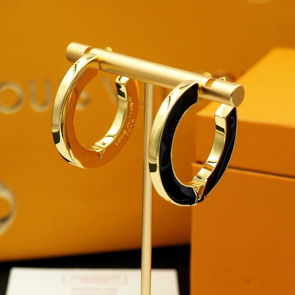 L0vis Vvtt0n Lv Initiales Earrings Black M03026