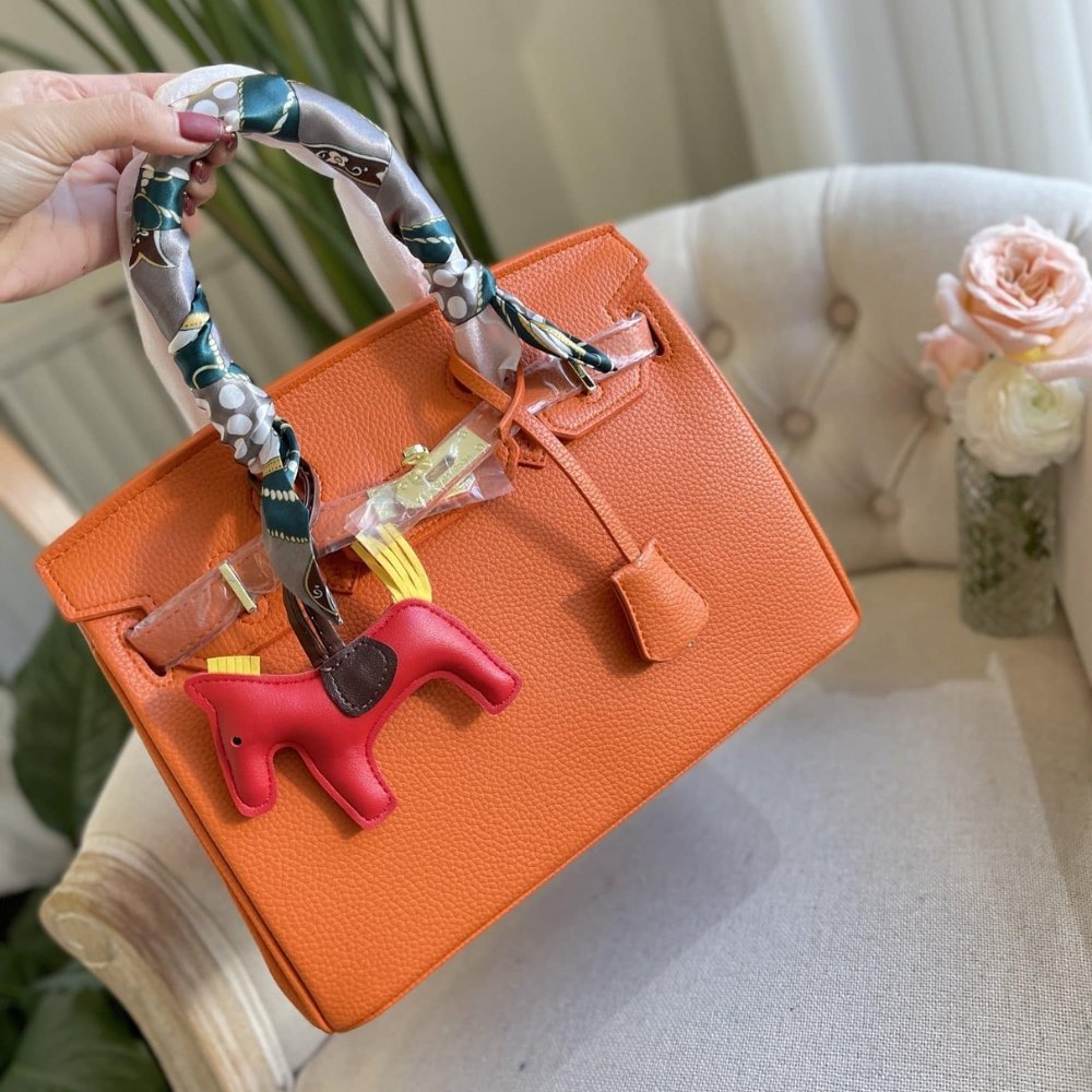 H**me5 Birkin 35 Togo Leather Gold Hardware Orange 35Cm