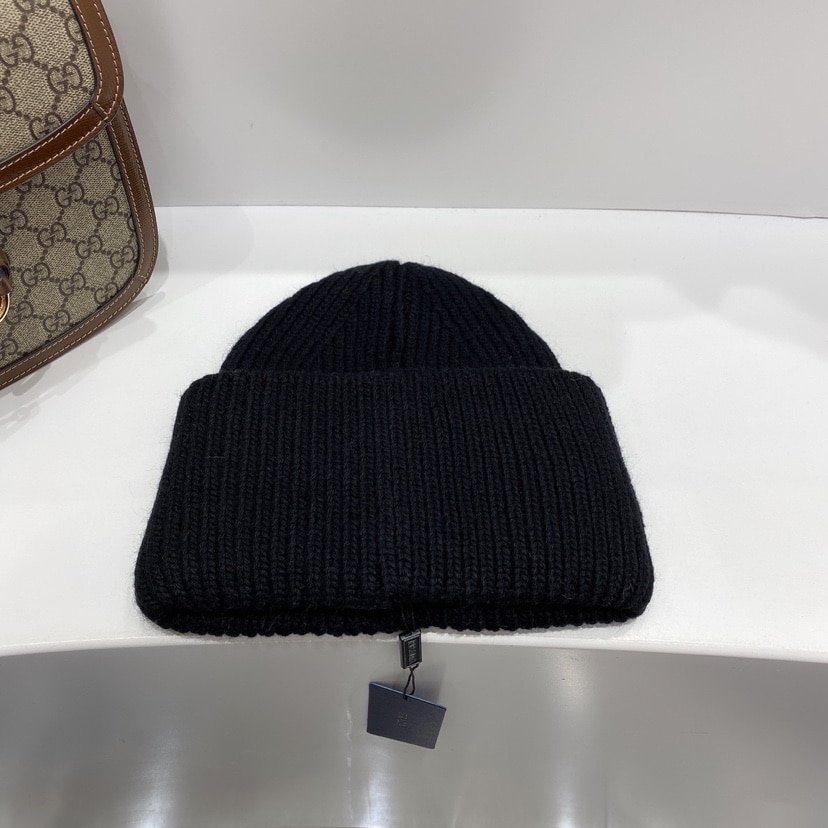 Pra*a Wool And Cashmere Beanie Silver Black Umd489 3Im F0002 S 211