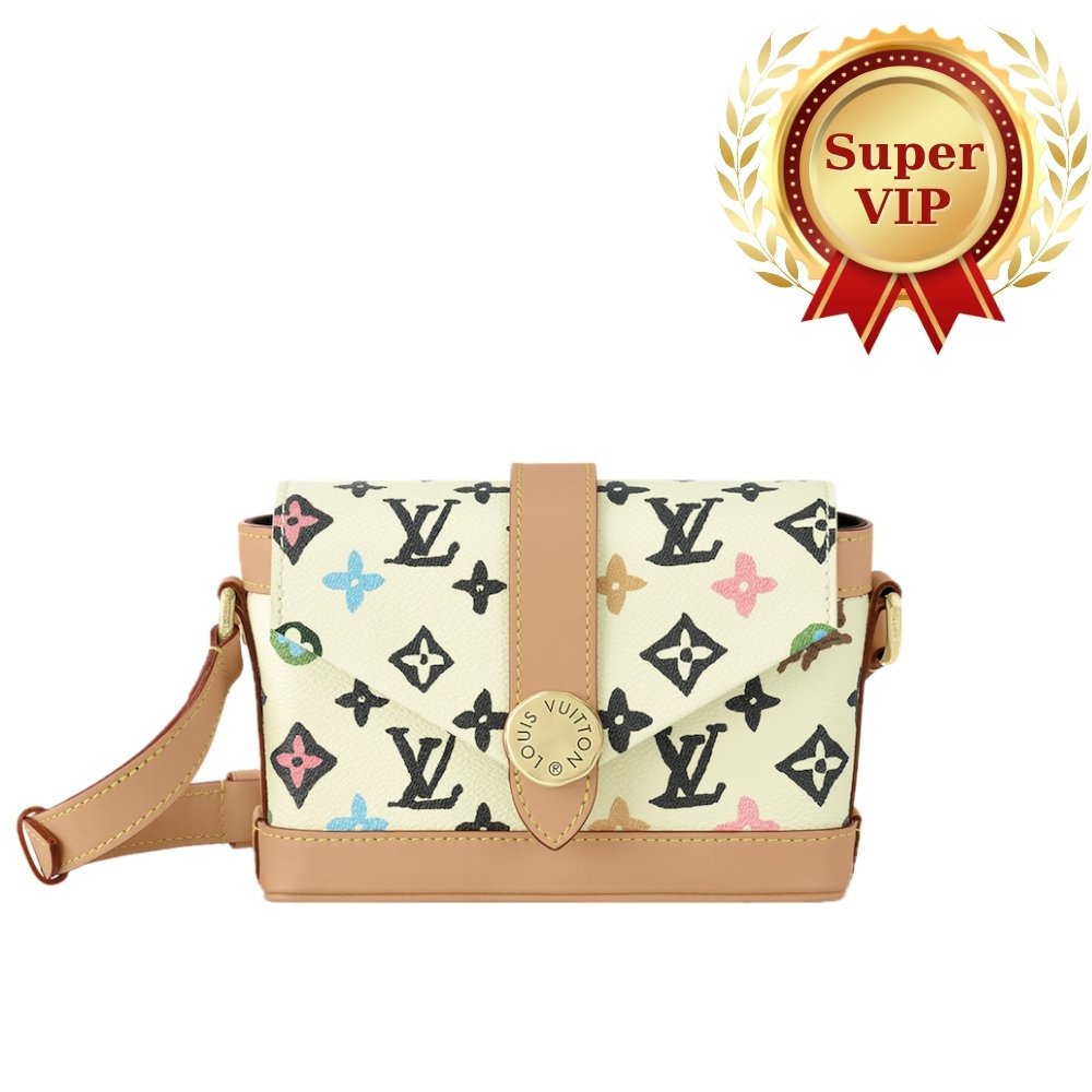 [S*per Vip 1:1] L0vis Vvtt0n Envelope Wearable Wallet Monogram Vanilla 19Cm M83346