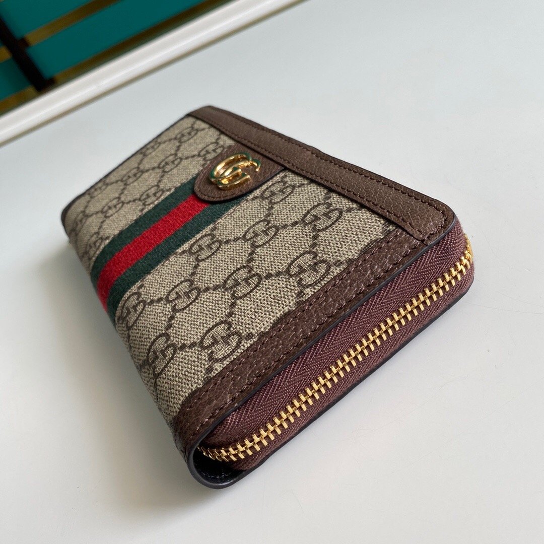 Gvc*1 Ophidia Zip Around Wallet 19.5Cm Brown 523154 96Iwg 8745