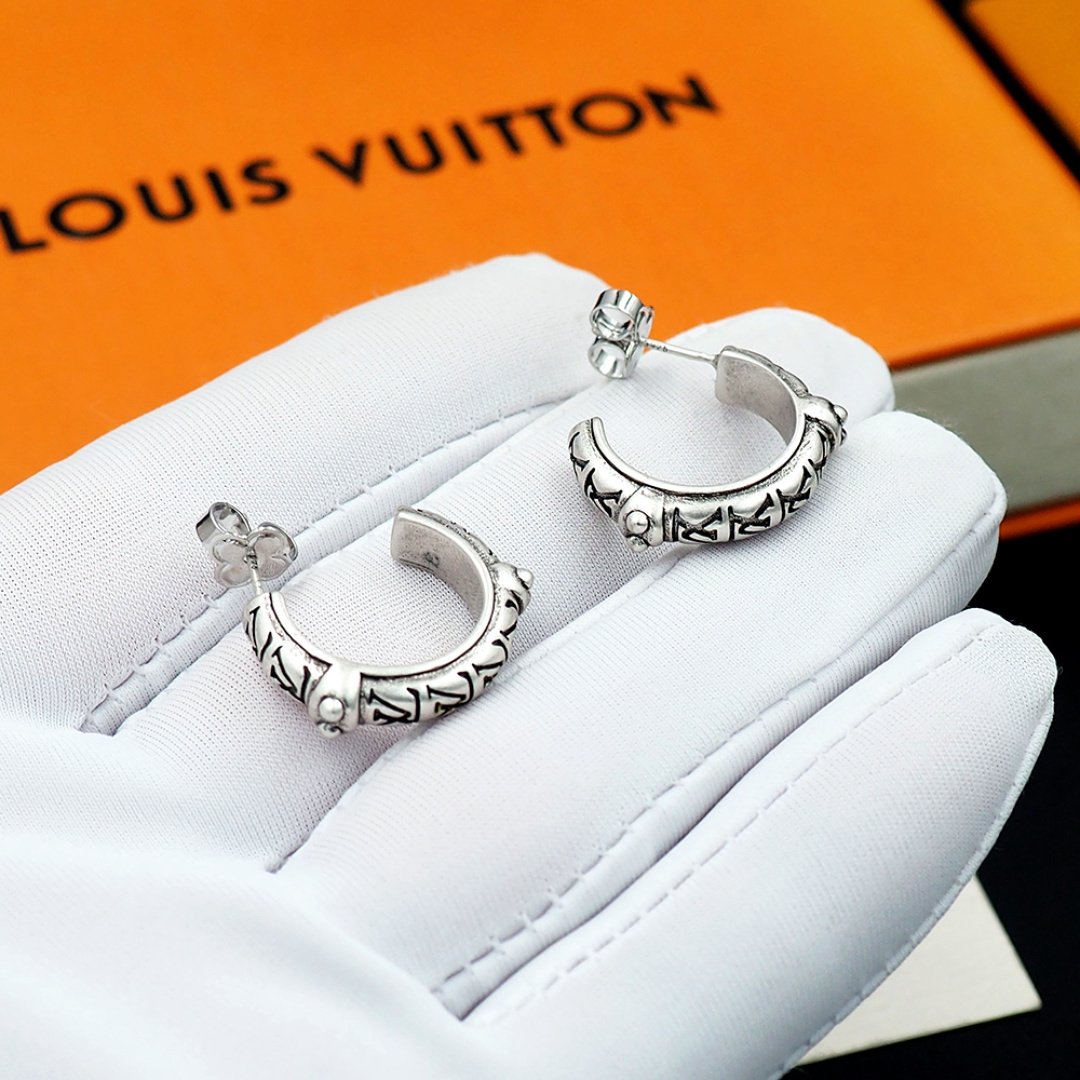 L0vis Vvtt0n Lv Lozine Hoop Earrings Silver M03168