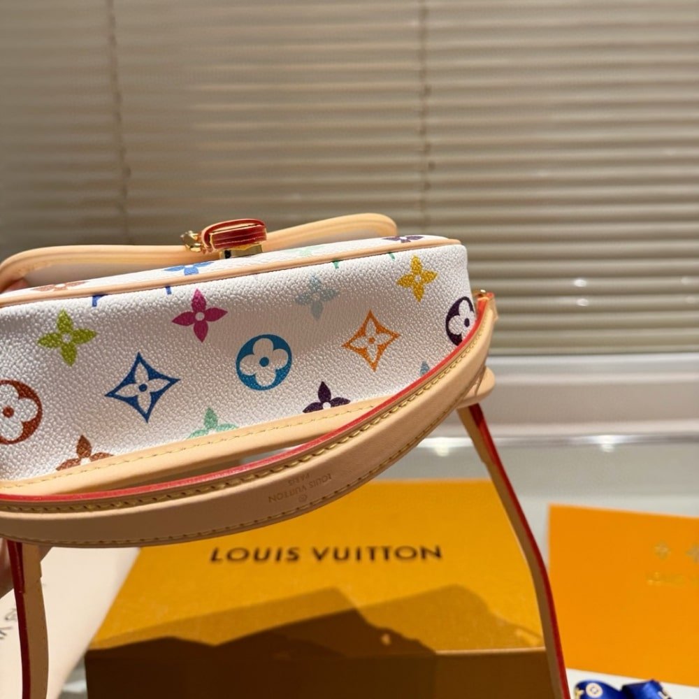 L0vis Vvtt0n X Takashi Murakami Nano Diane Bag Multicolore Blanc 19Cm M14194