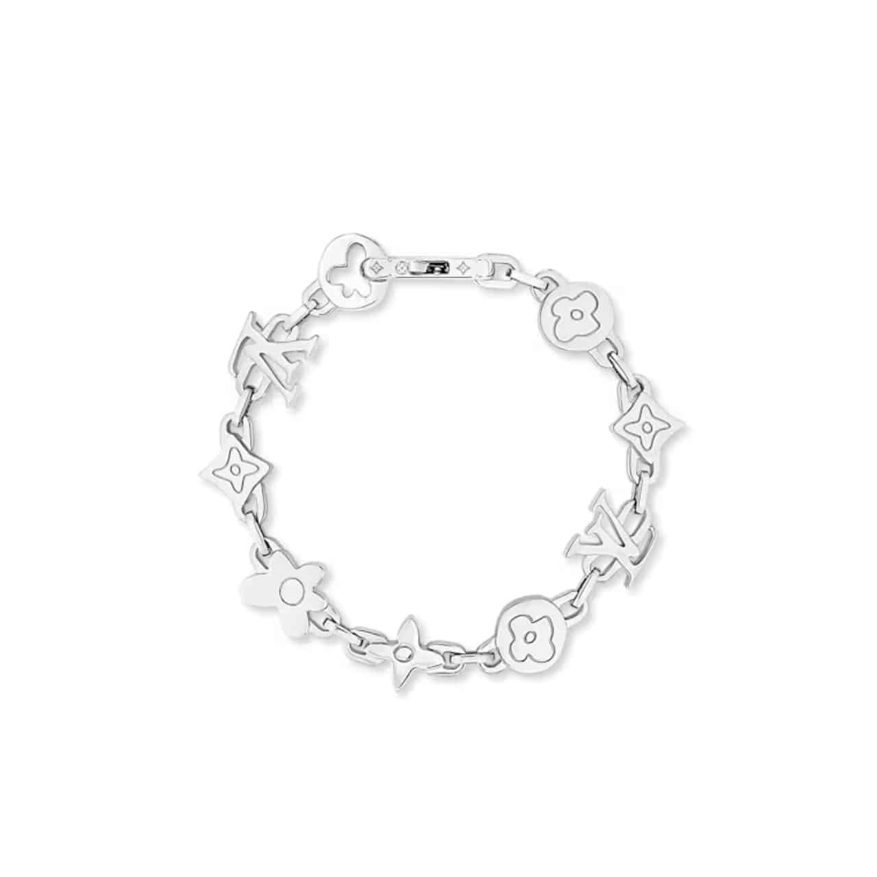 L0vis Vvtt0n Monogram Craggy Bracelet Silver M1596L