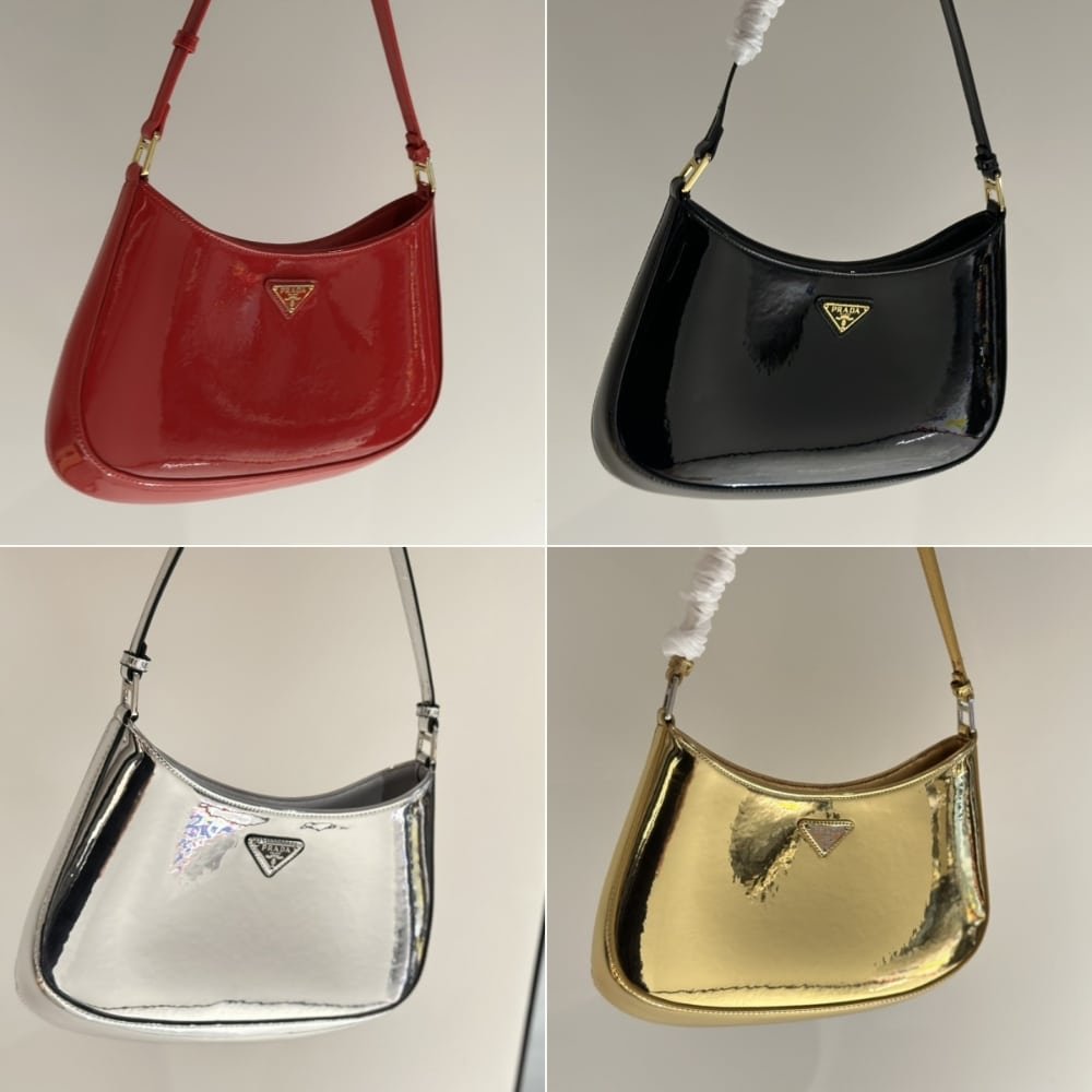 Pra*a Cleo Patent Leather Bag Cherry Red 27Cm 1Bc169 069 F0E06 V Hoo