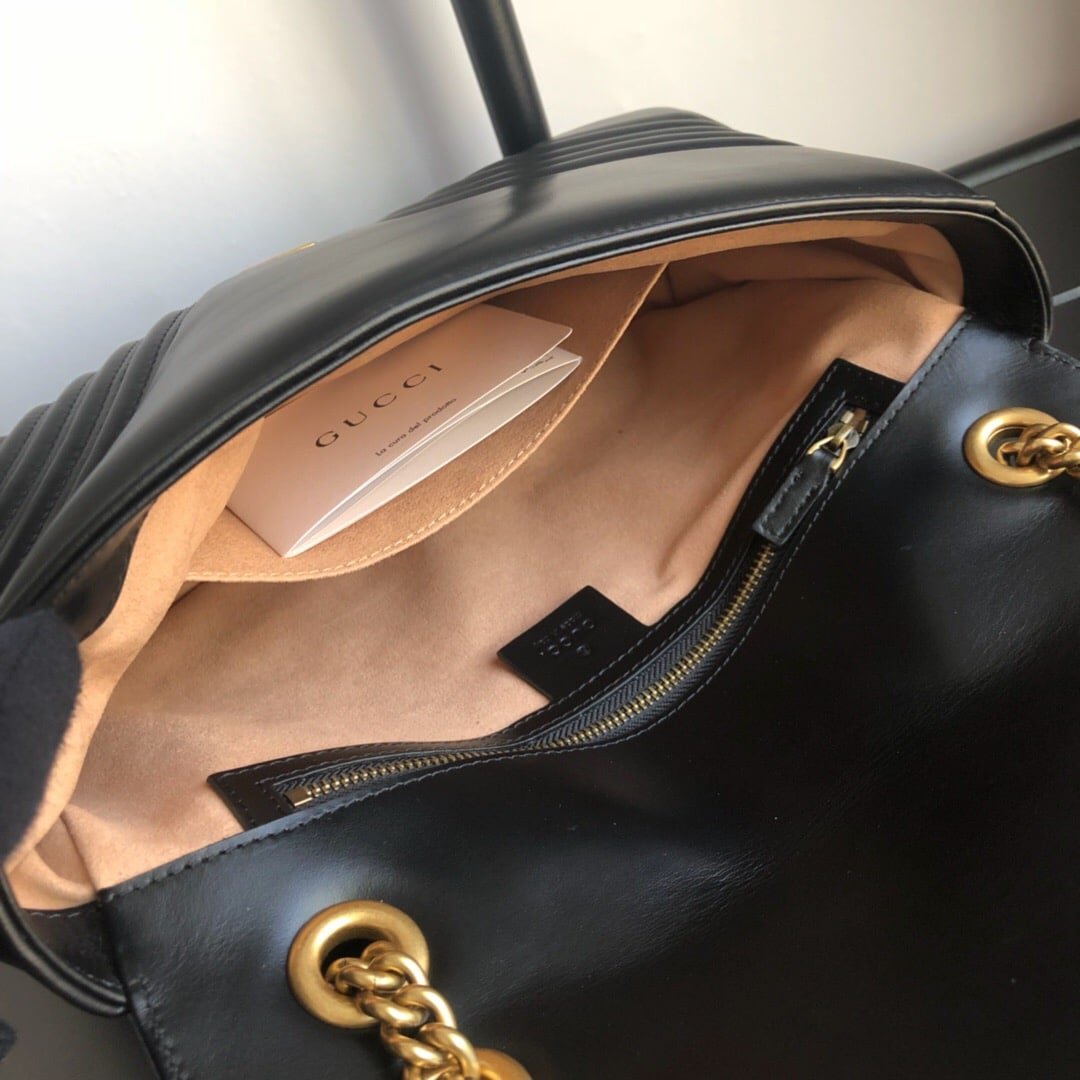 Gvc*1 Marmont Medium Matelassé Shoulder Bag 26Cm 443496 Dtdit 1000