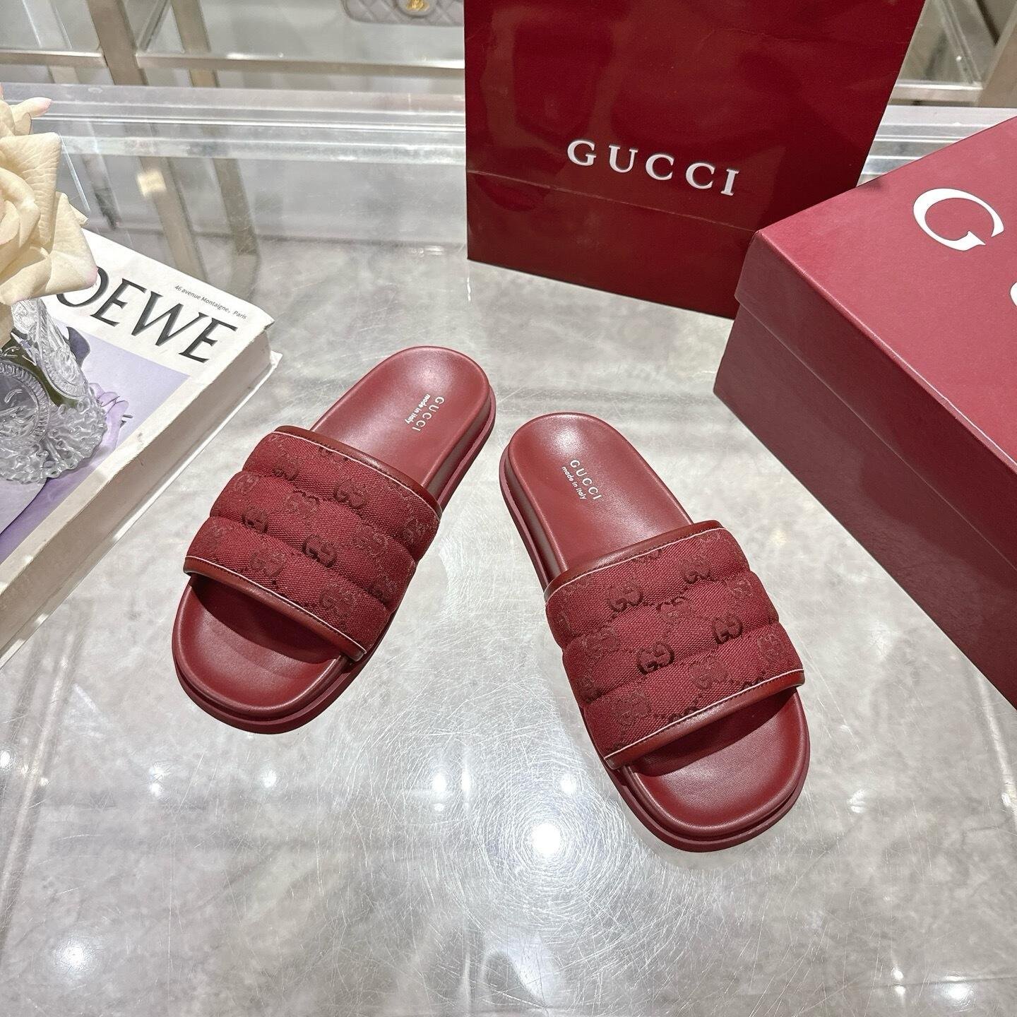 Gvc*1 Men Slide Sandal Red 838089 Fad71 6257