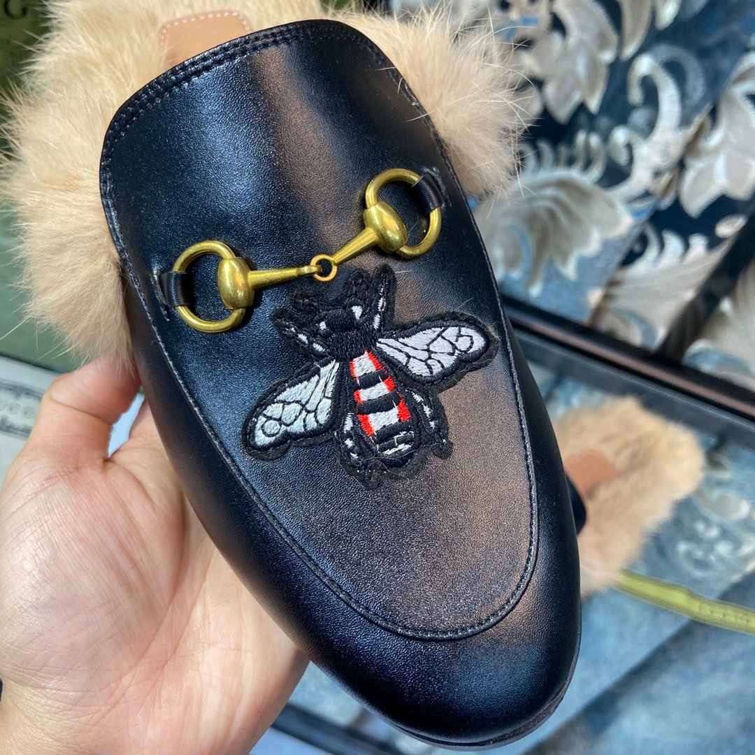 Gvc*1 Women’S Princetown Slipper With Bee Black 456133 Dkhh0 1063