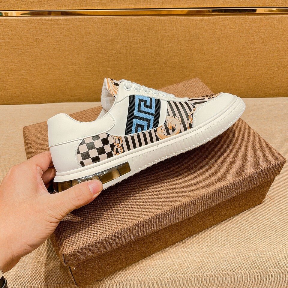 F**di Domino Fabric Low Sneakers Blue Ff
