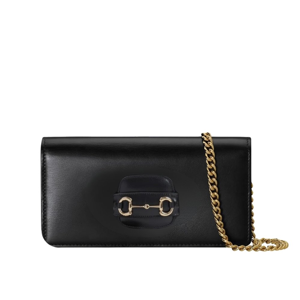 Gvc*1 Horsebit 1955 Wallet With Chain Black 20Cm 621892 0Yk0G 1000