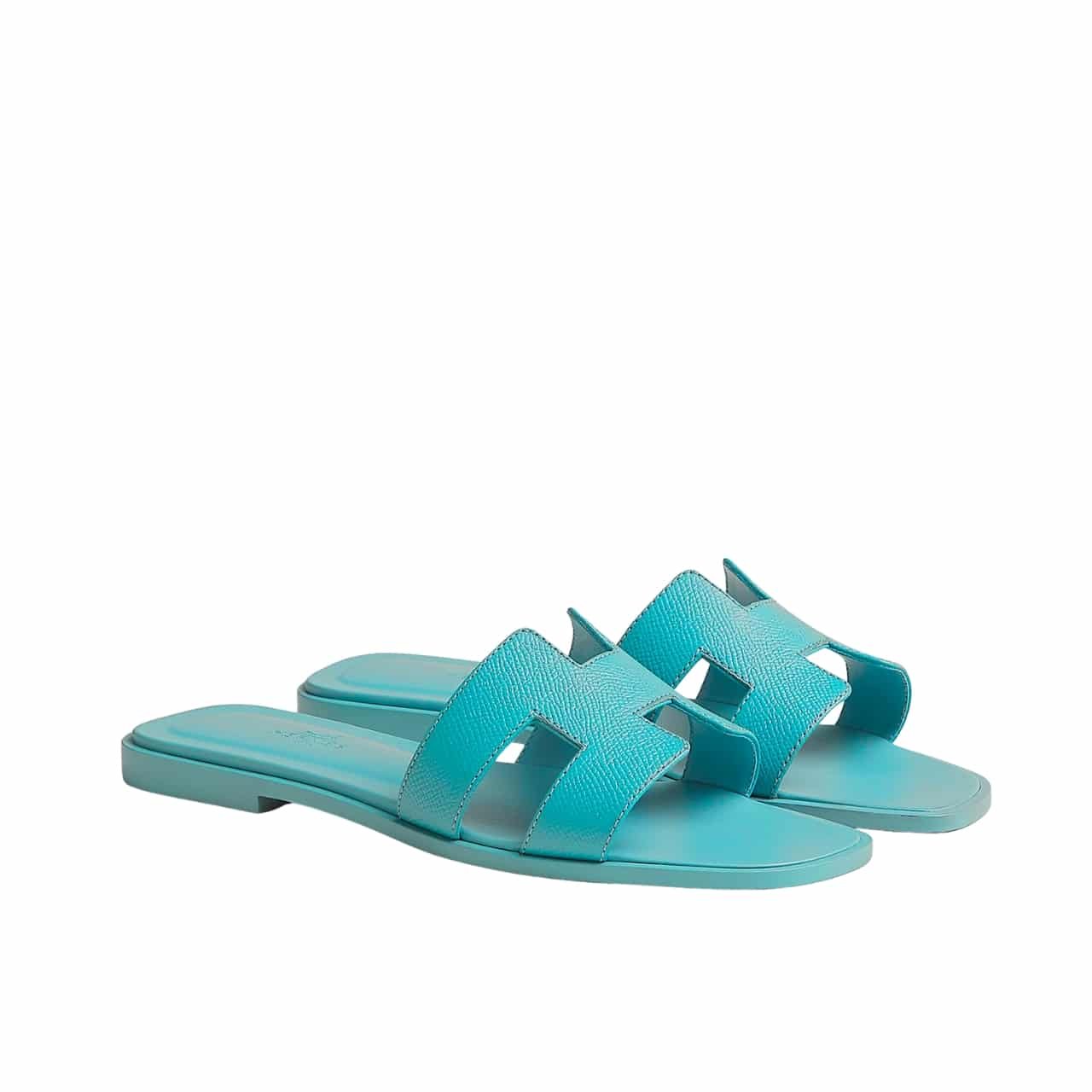 H**me5 Slippers Flat Oran Turquoise H202272Z 6H365