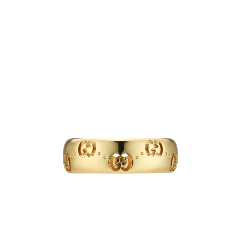 Gvc*1 Icon Gg Thin Ring Yellow Gold ‎804335 J8500 8000