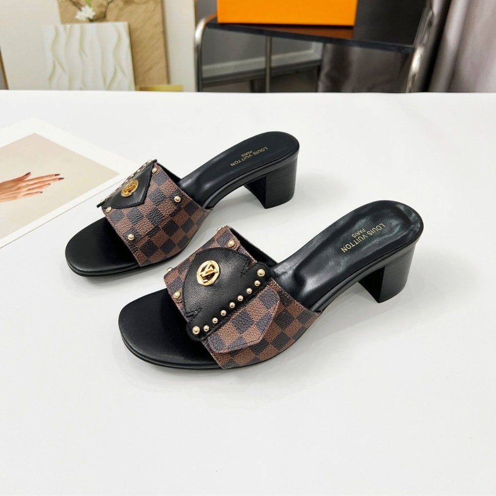 L0vis Vvtt0n Lv Frame Mules Cacao Brown 1Ahmgi