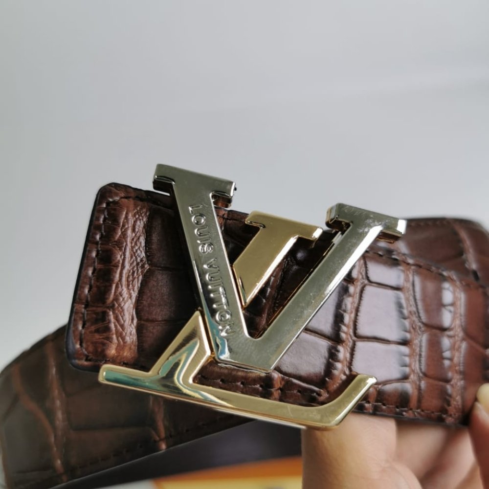 L0vis Vvtt0n Lv Initiales Reversible Belt Brown 38Mm