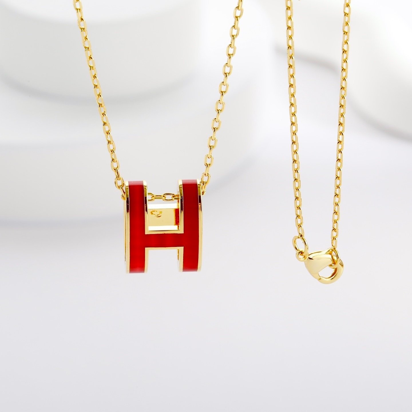 H**me5 Mini Pop H Pendant Red And Gold H147992F 12