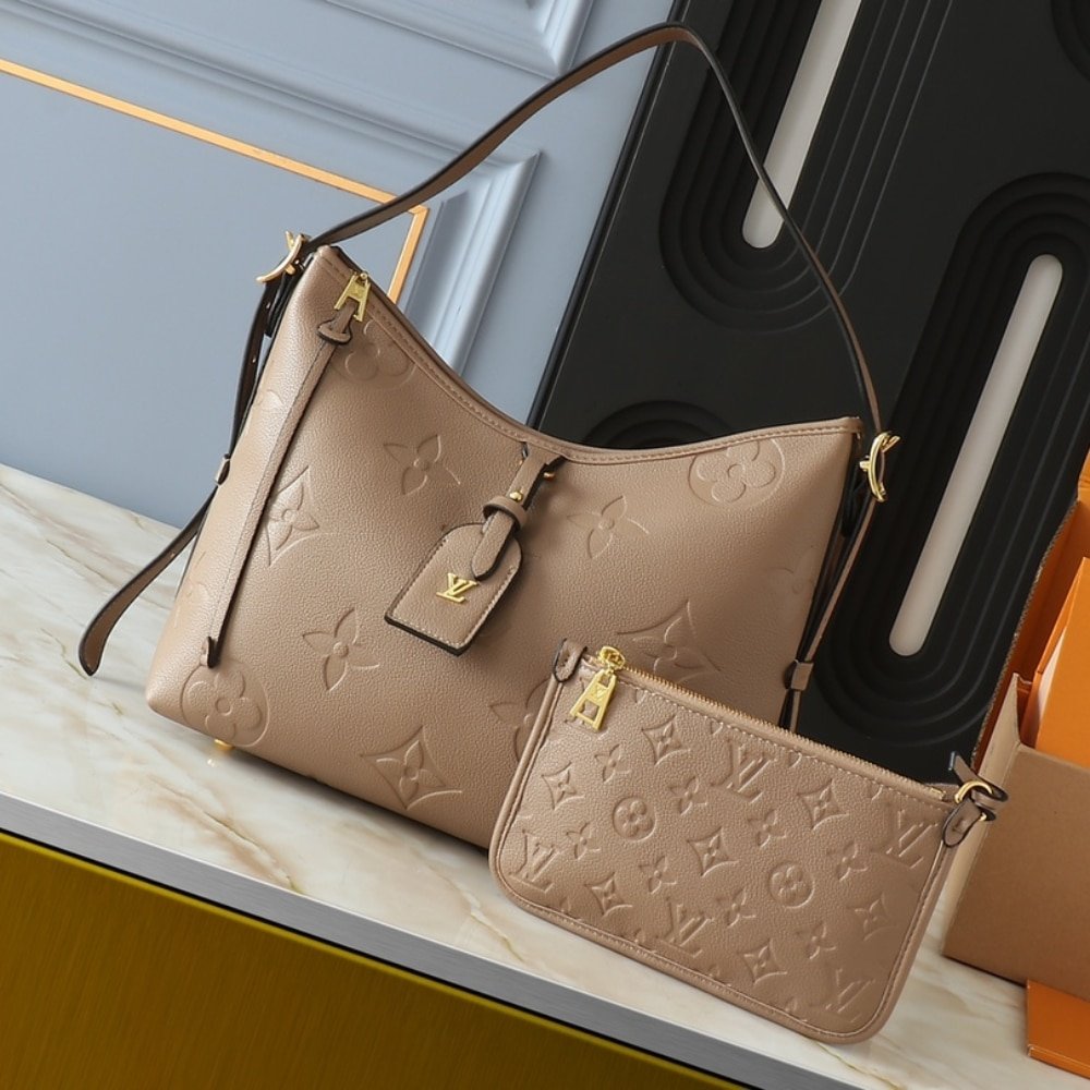 L0vis Vvtt0n Carryall PM Monogram Empreinte Turtledove 29Cm