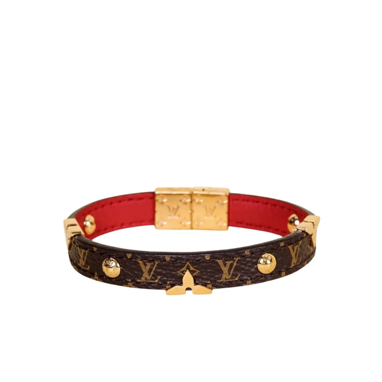 L0vis Vvtt0n Reversible Monogram Bracelet Brown