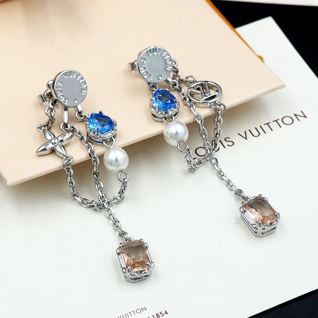 L0vis Vvtt0n Heirloom Pendant Earrings Silver M02889