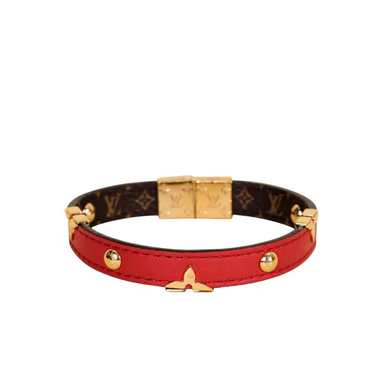 L0vis Vvtt0n Reversible Monogram Bracelet Red