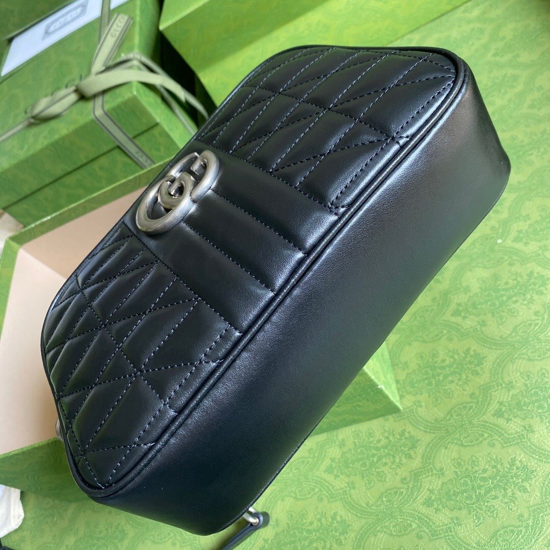Gvc*1 Gg Marmont Small Shoulder Bag Black 24Cm 447632 Um8Bn 1000