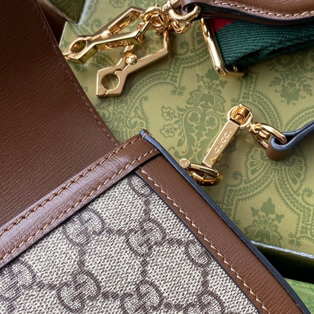 Gvc*1 Horsebit 1955 Small Shoulder Bag Gg Svp*me Canvas Beige Brown 20Cm 658574 Huhhg 8565