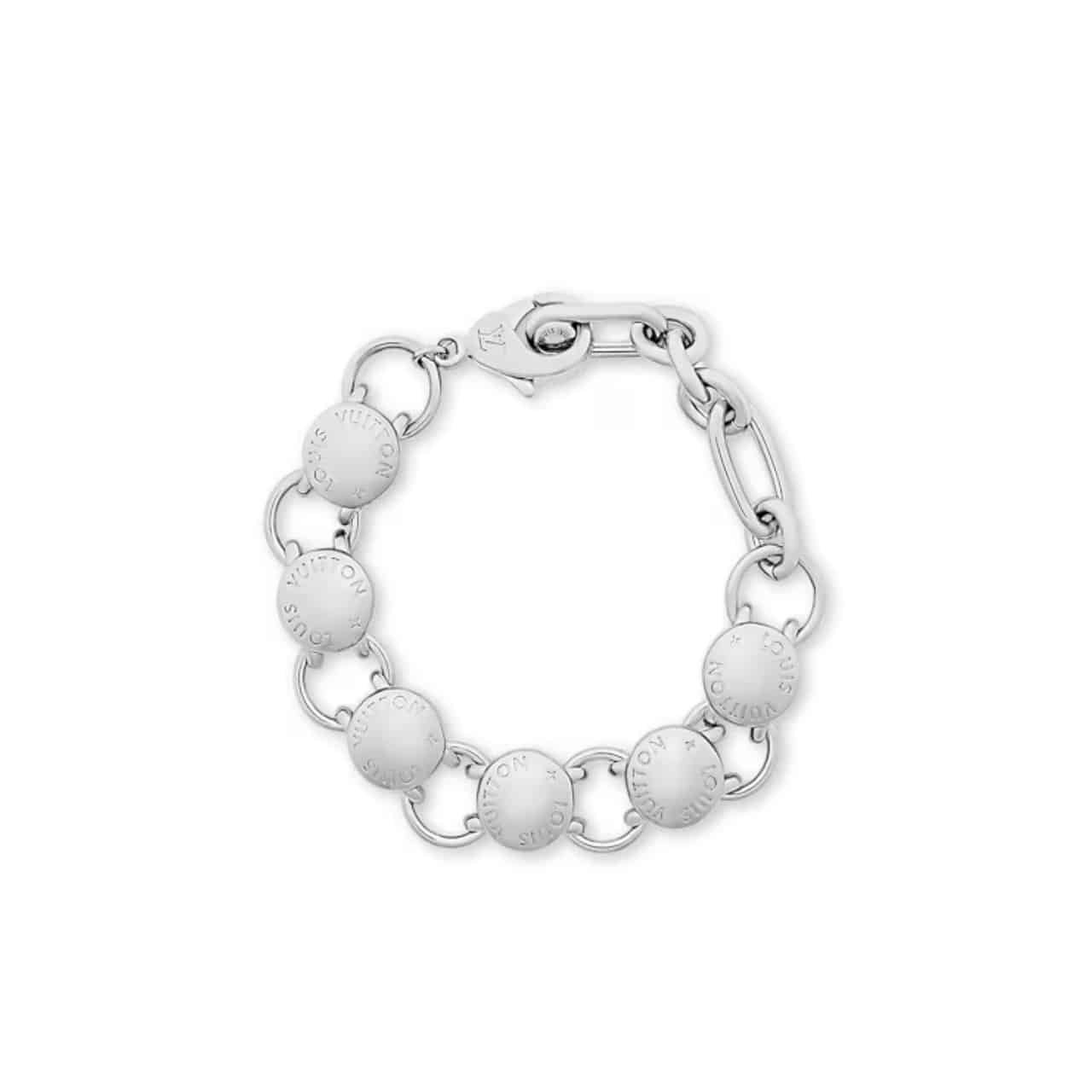 L0vis Vvtt0n Lv Studs Bracelet Silver M1146A