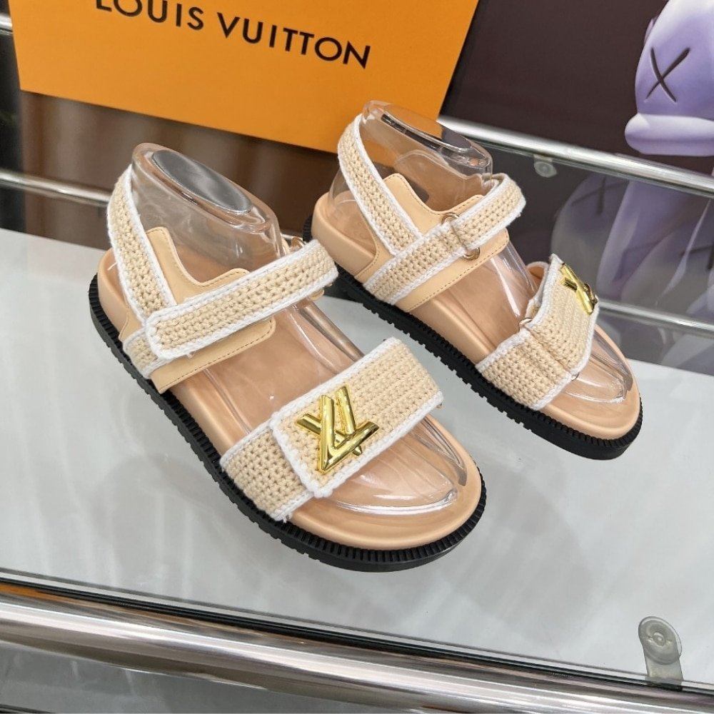 L0vis Vvtt0n Lv Sunset Comfort Sandal Beige And White 1Ahkj3