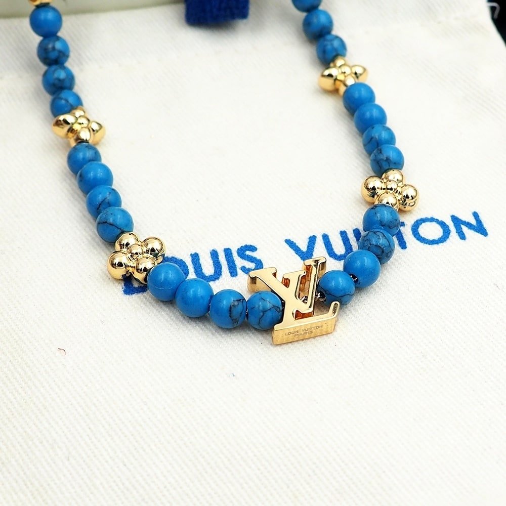 L0vis Vvtt0n Turquoise Pearl Necklace Blue