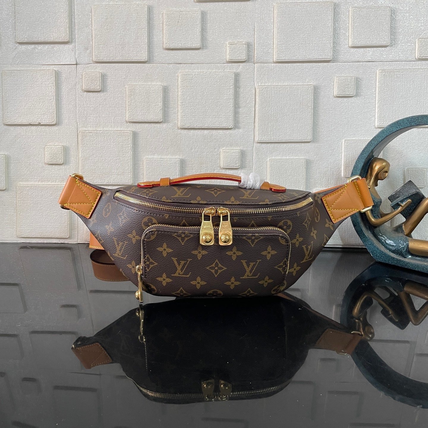 [S*per Vip 1:1] L0vis Vvtt0n Rush Fanny Pack Brown 30Cm M14019