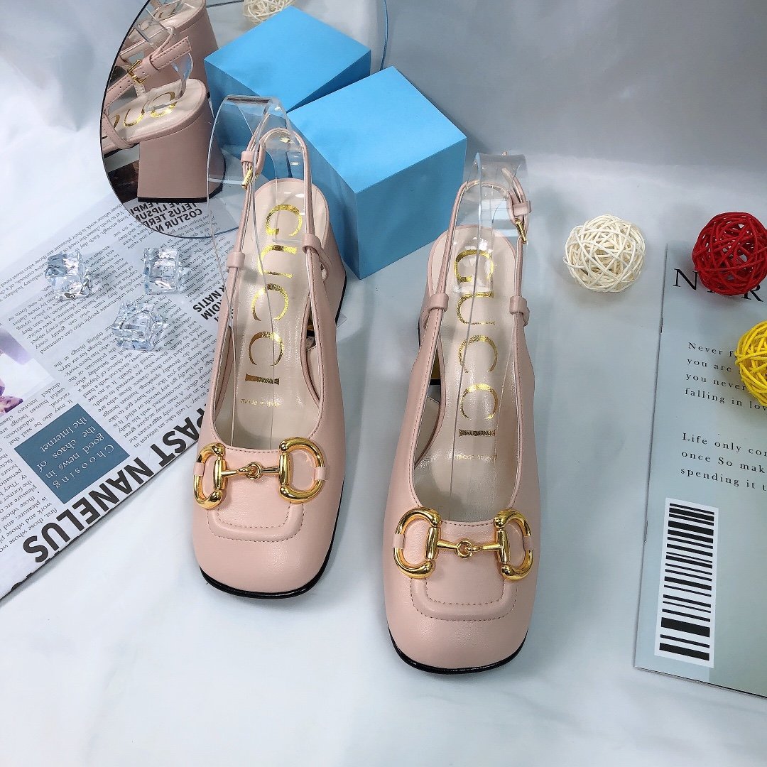 Gvc*1 Women’S Mid Heel Slingback With Horsebit Light Pink ‎643892 C9D00 6705