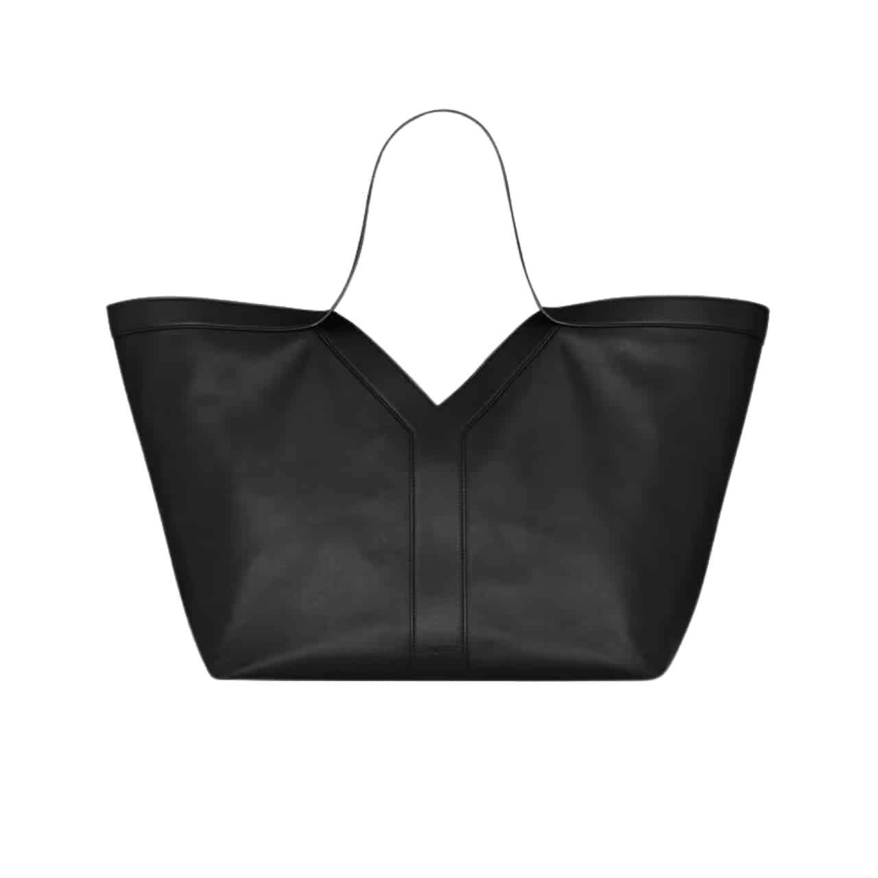 Sa1nt Lau*nt Y Tote In Leather Bag Black 37Cm 817602Aaeb31000