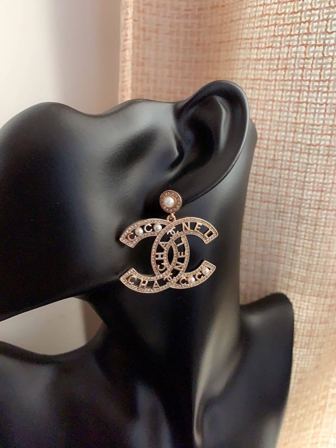 Ch**el Cc Gold Earrings