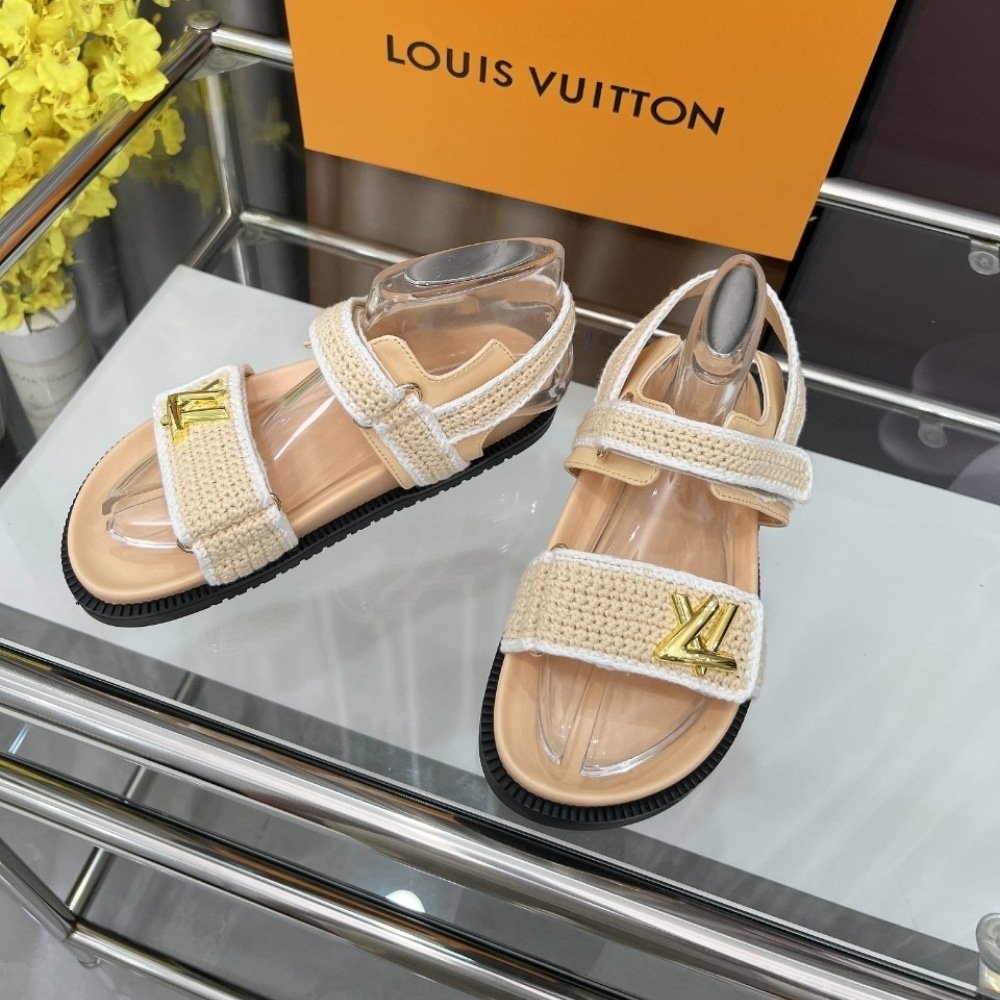 L0vis Vvtt0n Lv Sunset Comfort Sandal Beige And White 1Ahkj3