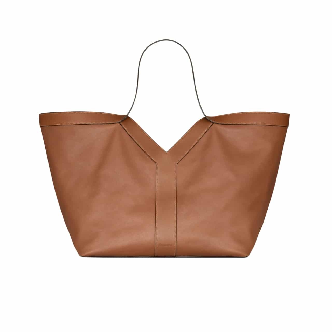 Sa1nt Lau*nt Y Tote In Leather Bag Brown 37Cm 817602Aaec36359