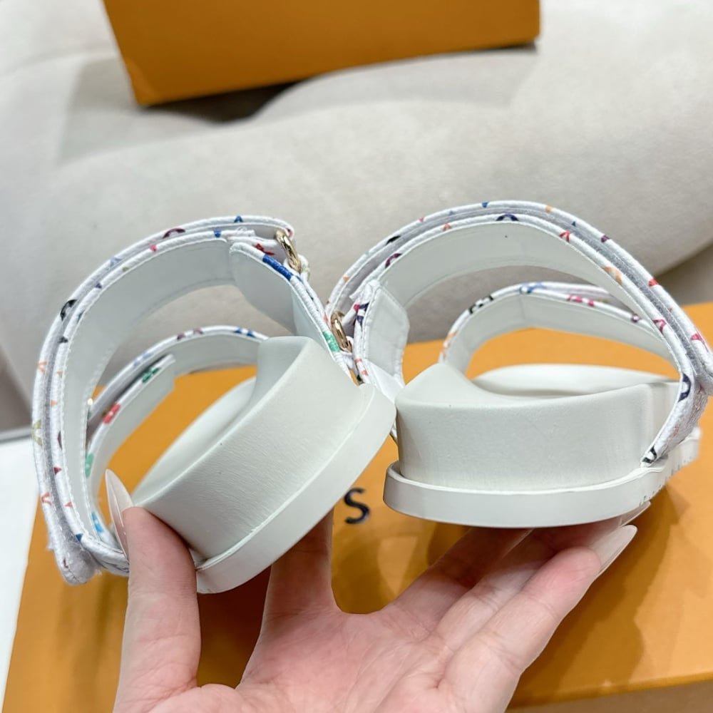L0vis Vvtt0n X Takashi Murakami Bom Dia Flat Comfort Mule White 1Agxtv