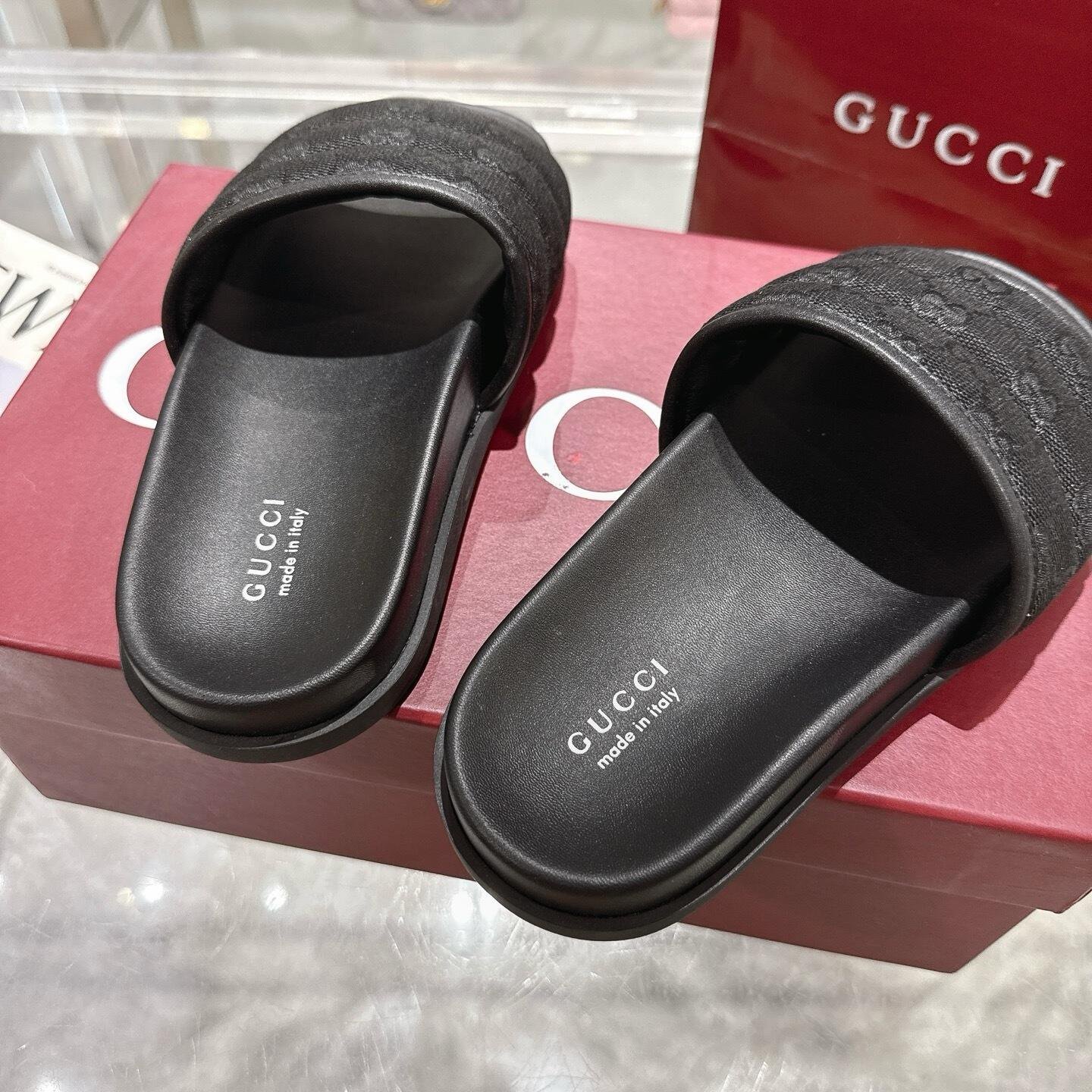 Gvc*1 Men Slide Sandal Black 838089 Fad71 1000
