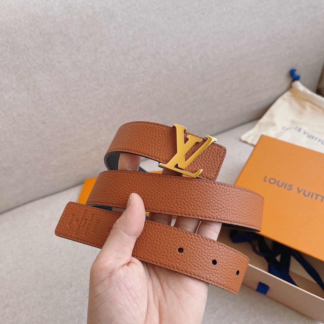 L0vis Vvtt0n Lv Initials Reversible Belt Brown 40Mm