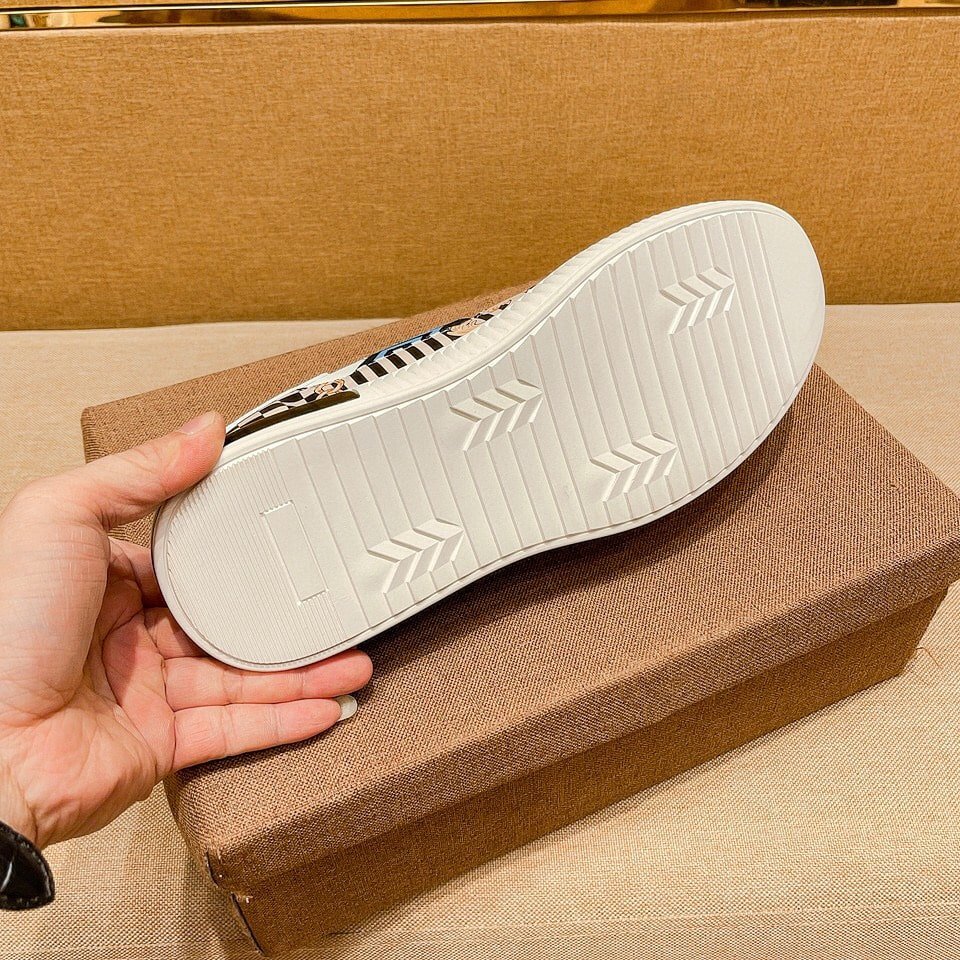 F**di Domino Fabric Low Sneakers Blue Ff
